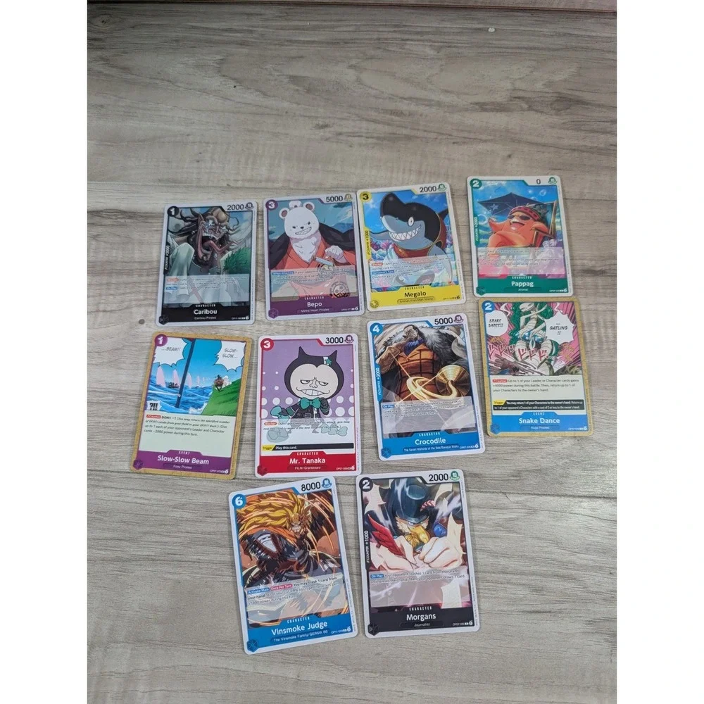 One Piece Card Game Lot Of 70